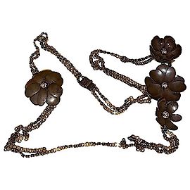 Collana lunga Louis Vuitton fiori in rame e ottone Bronzo