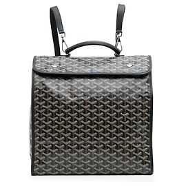 Schwarzer Goyardine Saint Leger Rucksack von Goyard Schwarz