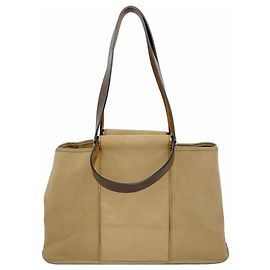 Hermès Hermes Cabag Elan PM Toile Officier Tote Bag Beige
