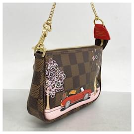 Louis Vuitton-Mini Pochette Accessoires Damier Vivienne da Louis Vuitton-Multicor,Damier ebene