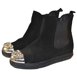 Miu Miu botines Negro