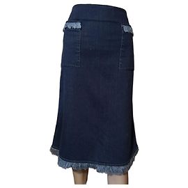 Louis Vuitton Jeansrock Blau 38 IT Blau