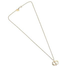 CD Anhänger Halskette Christian Dior Metall Golden