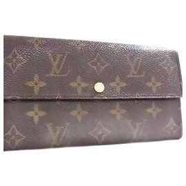 Louis Vuitton Monogram Long Wallet Brown