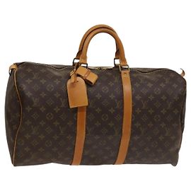Louis Vuitton Keepall Bag Monogram Canvas 50 Brown