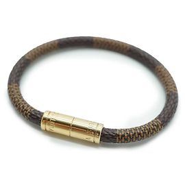Louis Vuitton Pulseira Keep It Damier Ebene 17 Marrom