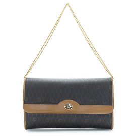 Dior Honeycomb Chain Shoulder Bag Brown
