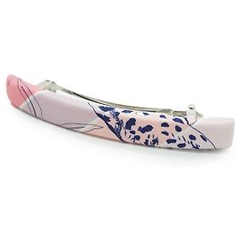 Hermès Clip de cabello de seda Eclipse Rosa