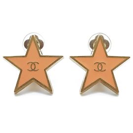 Chanel Orecchini a clip CC Logo Star GP Rosa