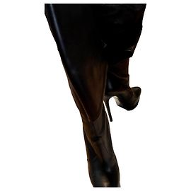 Casadei BOTTES À TALONS HAUTS AU-DESSUS DU GENOU Noir