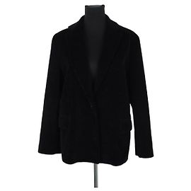 Longchamp Schwarzer Baumwollblazer Schwarz