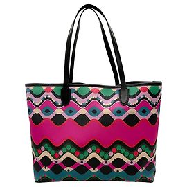 Bolso tote multicolor teal / fucsia Emilio Pucci Multicolor