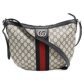 Borsa a Spalla Ophidia Media Gucci Blu navy