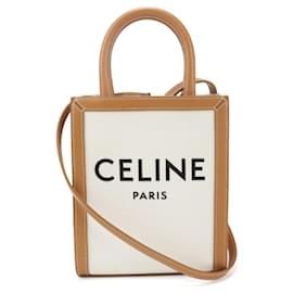 Céline CELINE Mini Vertikaler Cabas-Handtasche Weiß