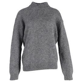 Suéter de mohair gris con cuello alto Tom Ford Gris