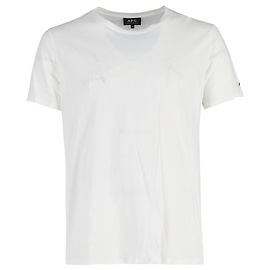 Apc Camiseta de cuello redondo A.P.C. en algodón blanco Blanco