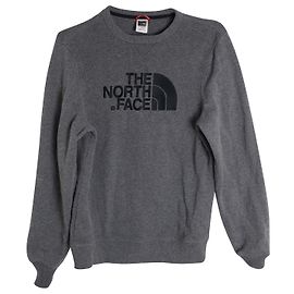 Herren Sweatshirt mit gesticktem Logo von The North Face aus grauer Baumwoll-Polyester-Mischung Grau