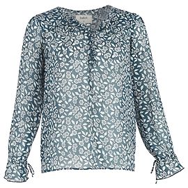 Blouse Imprimée Beatrix en Polyester Bleu de Ba&sh Multicolore