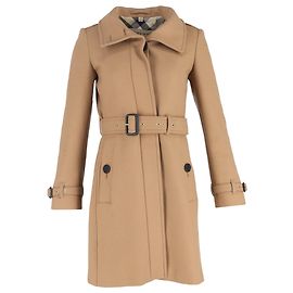 Abrigo Burberry Gibbsmoore en lana beige Beige