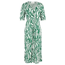 Vestito avvolgente botanico Ba&sh in viscosa verde Verde