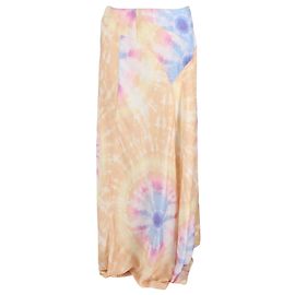 Jupe maxi tie-dye en polyester multicolore de Paco Rabanne Multicolore