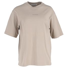 Beige Baumwoll-T-Shirt mit Acne Studios-Logo Beige