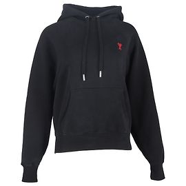 Hoodie Ami De Coeur en coton noir de AMI Paris Noir