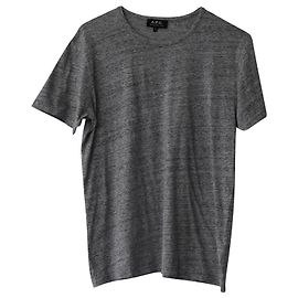 Apc T-shirt à col rond à manches courtes A.P.C. en coton gris Gris