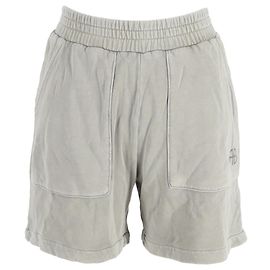 Shorts en coton gris à taille élastique Anine Bing Gris