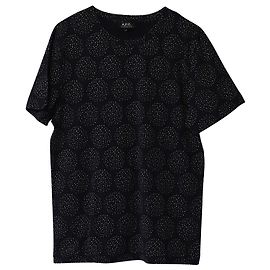 Apc Camiseta de manga corta con estampado de lunares A.P.C. en algodón negro Negro