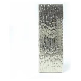 Alfred Dunhill Dunhill Square All-over Pattern Silver Lighter Silvery