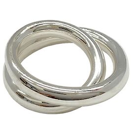 Hermès Hermes Vertige Band Ring in Silver Silvery
