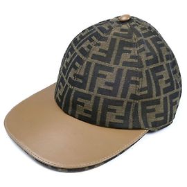 Cappellino da baseball Fendi Zucca Marrone Cachi