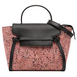 Céline Borsa a tracolla in micro tweed rosa Celine Rosa