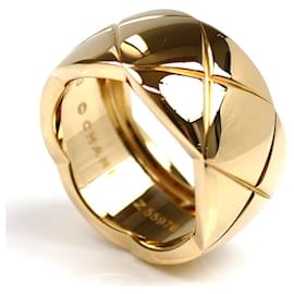 Chanel-Chanel 18K Yellow Gold Coco Crush Band Ring-Golden