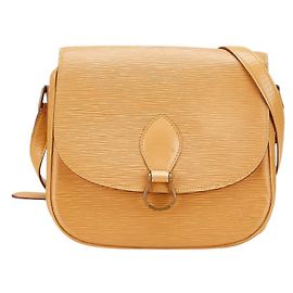 Louis Vuitton Epi Saint-Cloud Shoulder Bag Beige Yellow