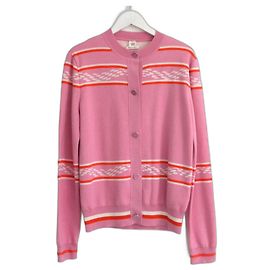 Hemd aus Seide und Kaschmir Chaine d'Ancre Canoe von Hermès Pink