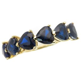 Anillo de Corazón de Zafiro Tiffany & Co. Azul Dorado