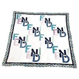 Cachecol Fendi Vintage Multicolorido Multicor