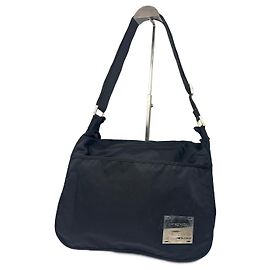 Vintage Fendi 2 Way Polyester Bag black Black