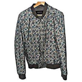 Gucci-Men Coats Outerwear-Blue