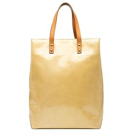 Louis Vuitton Borsa Reade MM in Vernis Monogram Marrone Marrone Beige