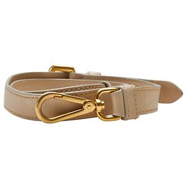 Accessorio in pelle con tracolla Prada Beige