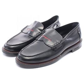 Mocassins en cuir Burberry Noir