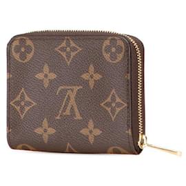 Louis Vuitton-Louis Vuitton Zippy Coin Purse Monogram Coin Purse-Brown