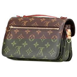 Louis Vuitton-Bolsa de ombro 2 em 1 Pochette Metis Monogram Louis Vuitton-Marrom