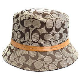 COACH Signature Bucket Hat Beige