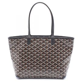 Borsa Tote Goyard Artois MM Marrone Nero Bianco