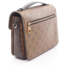 Louis Vuitton-Bolsa de mão Louis Vuitton Metis MM Pochette-Marrom,Preto