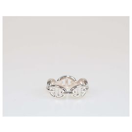 Hermès Hermes Small Chaine D'Ancre Sterling Silver Ring Other